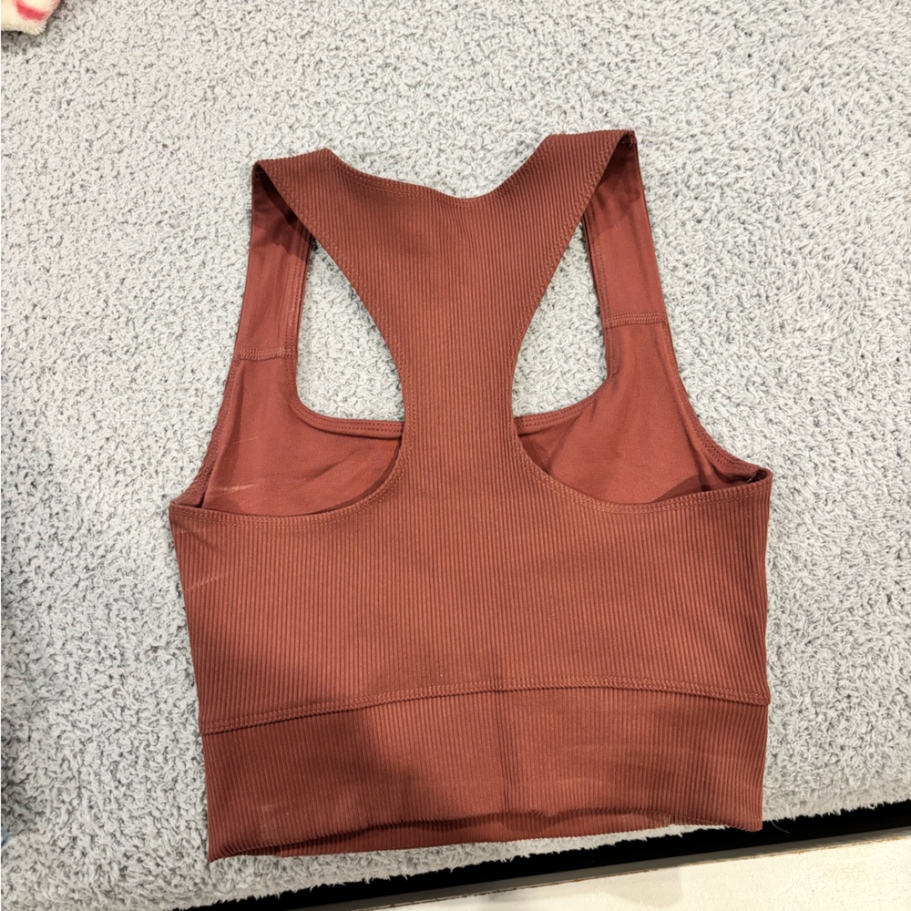 The North Face Rust Ribbed Tank Top - Picture 2 of 2
